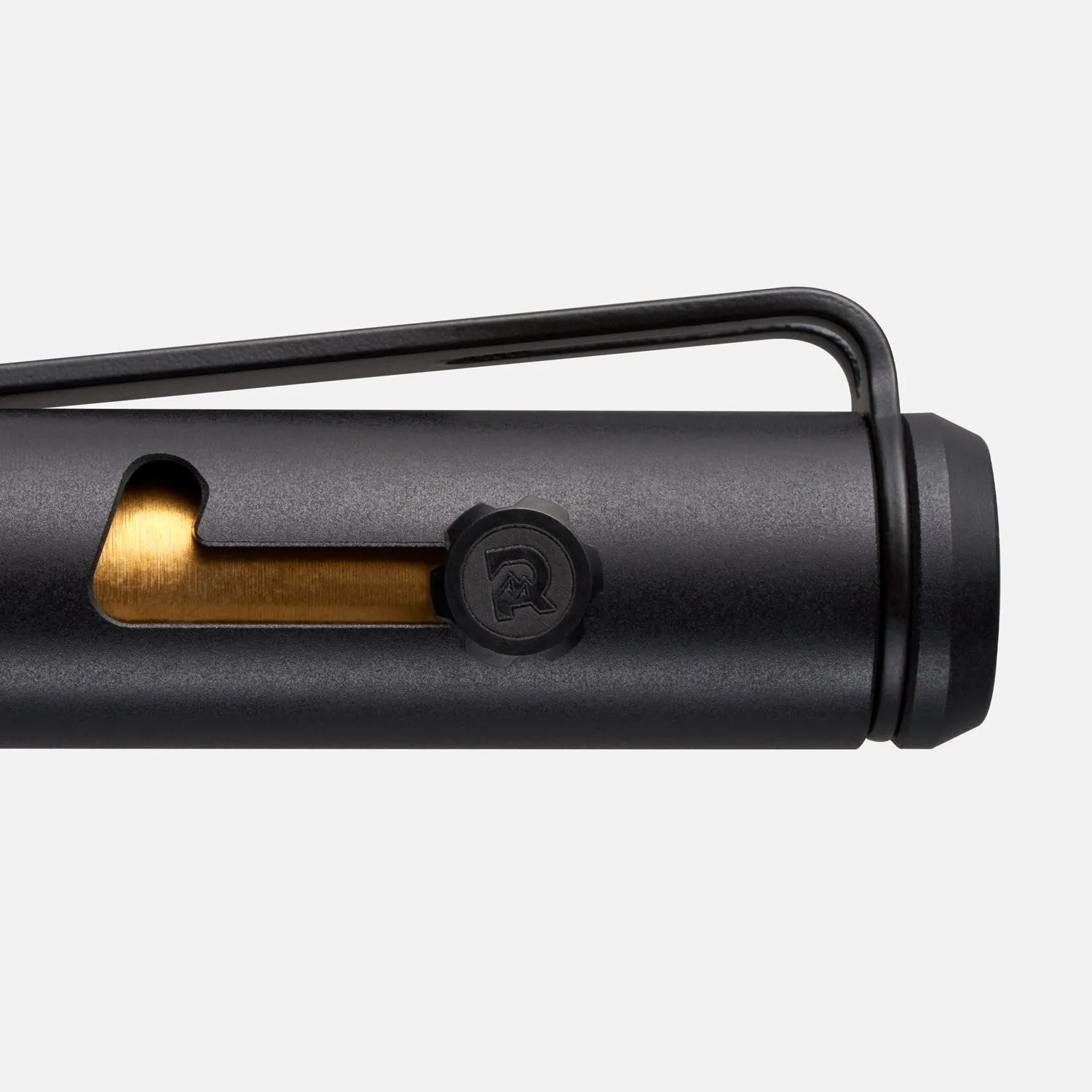 Ridge Bolt Action Pen - Matte Black Titanium