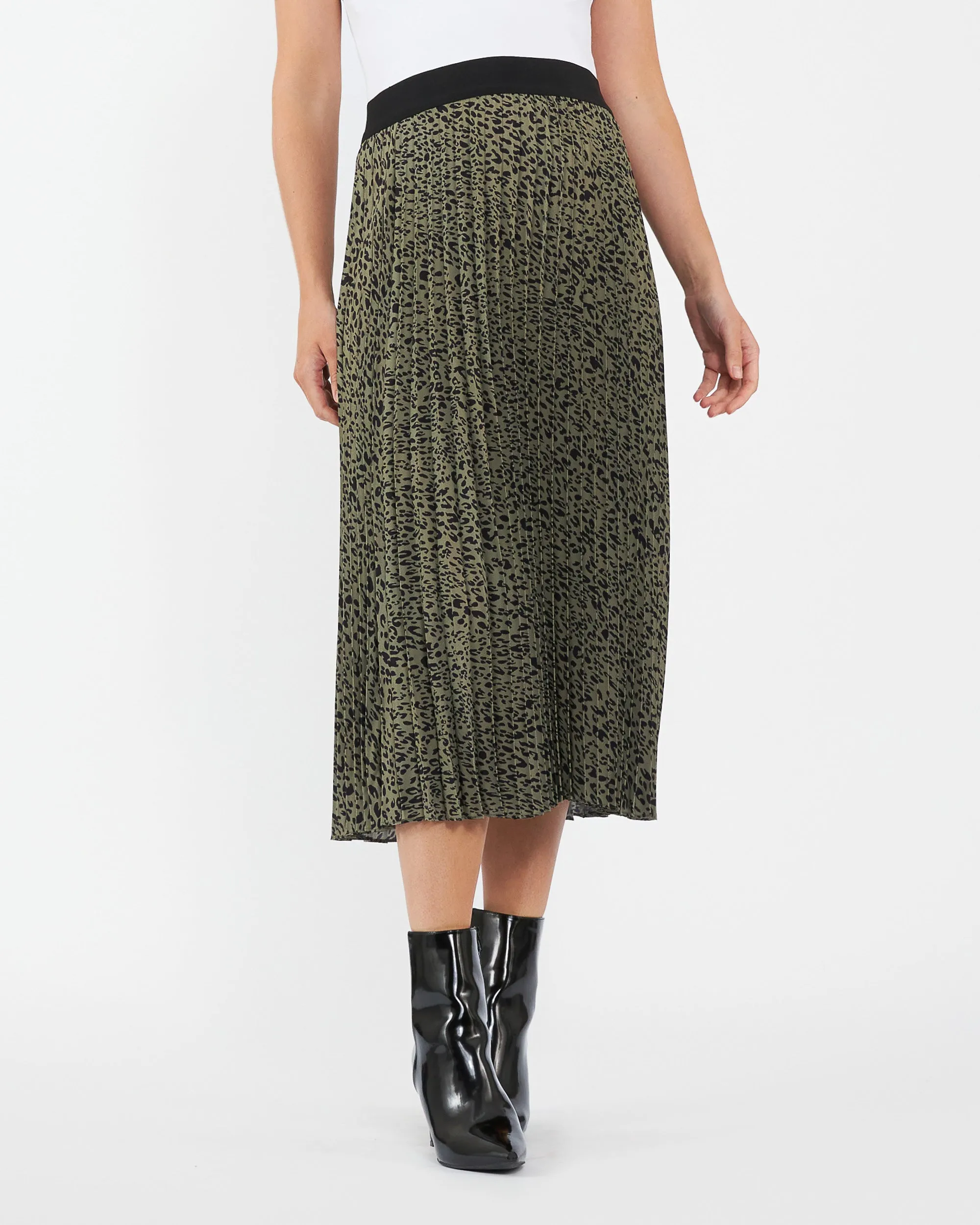 Ripe Maternity Cleo Pleat Midi Skirt