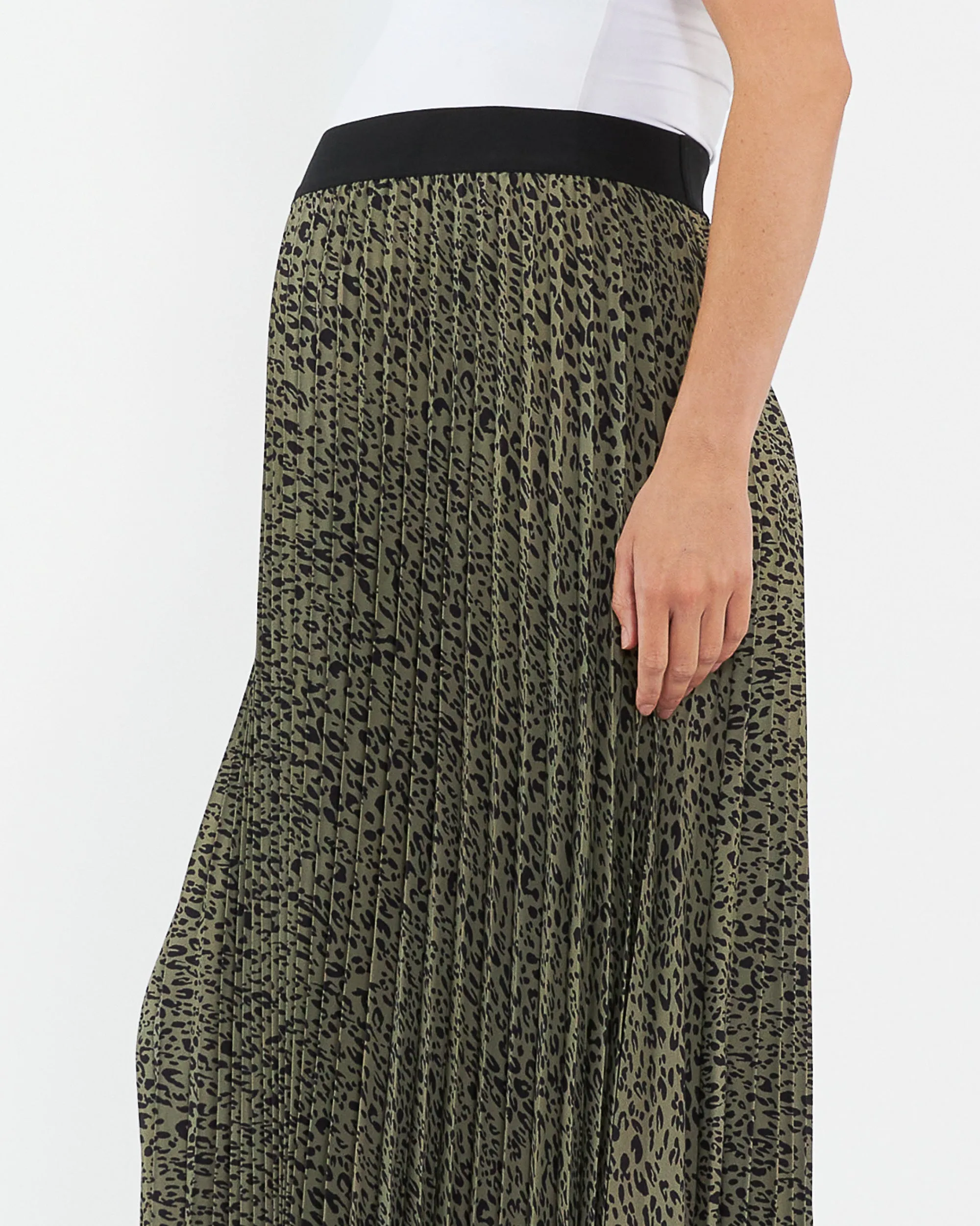 Ripe Maternity Cleo Pleat Midi Skirt