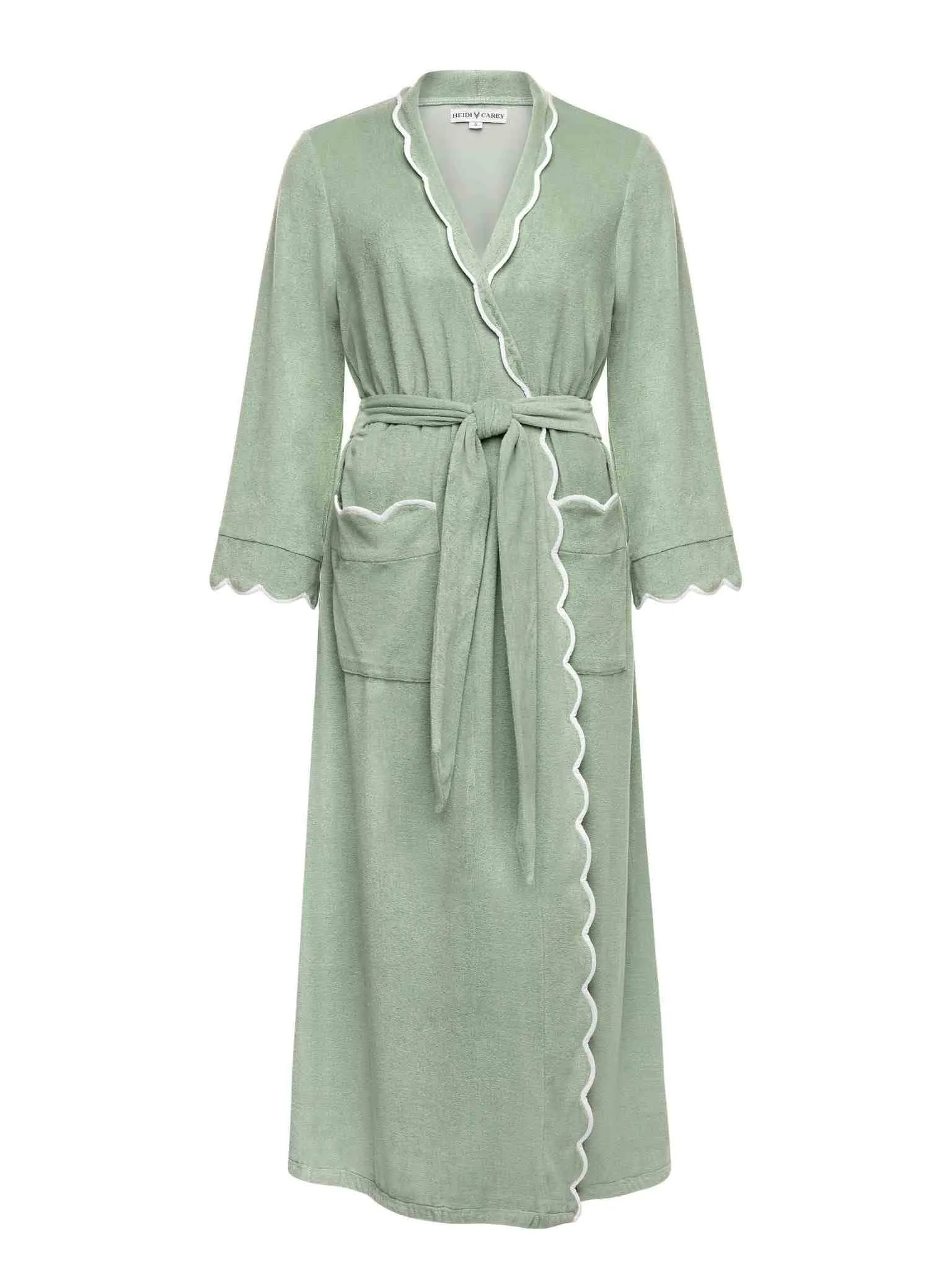 Sage Green French Terry Robe