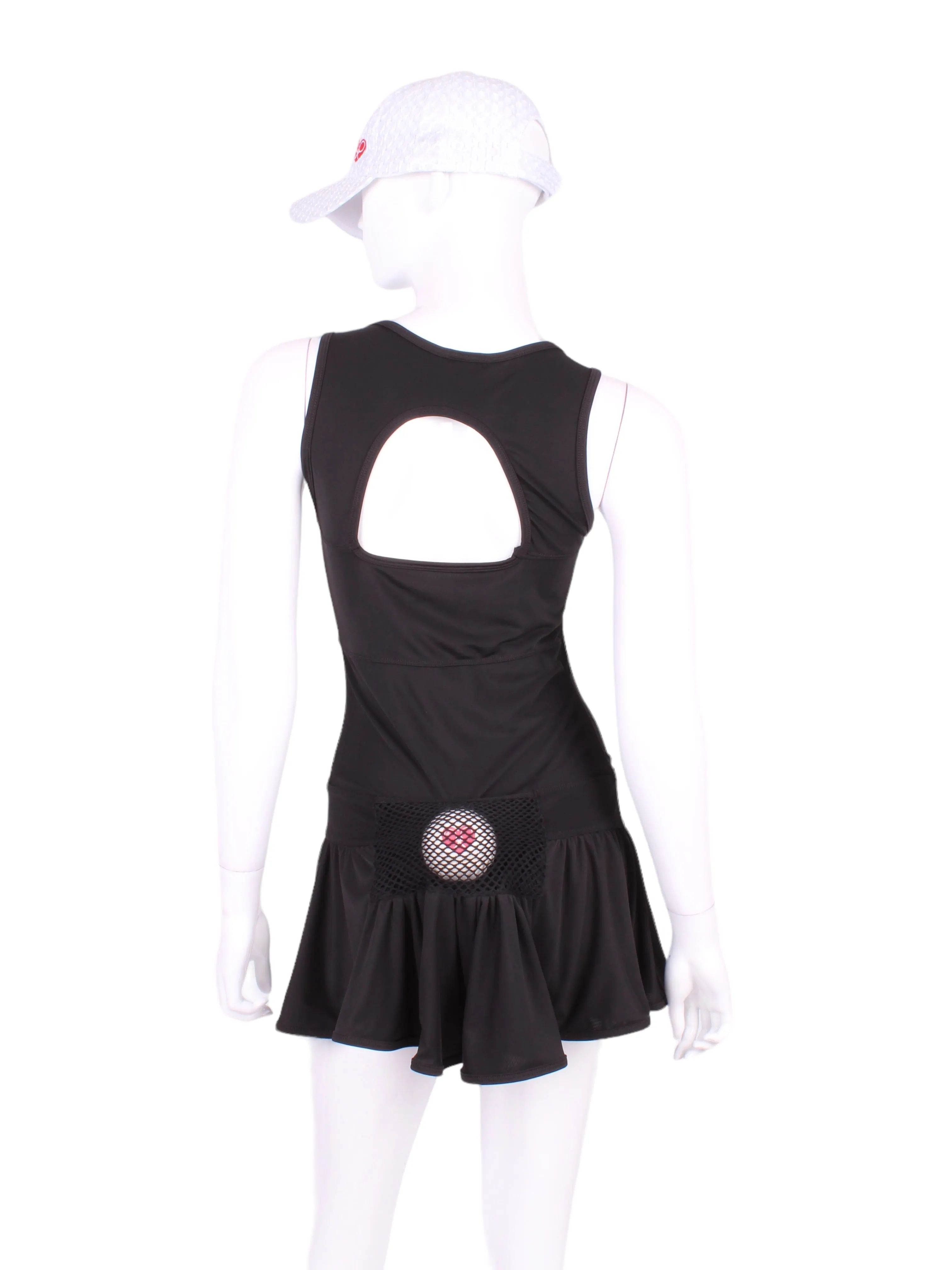 Sandra Mee Court To Cocktails Tennis Dress Soft Black