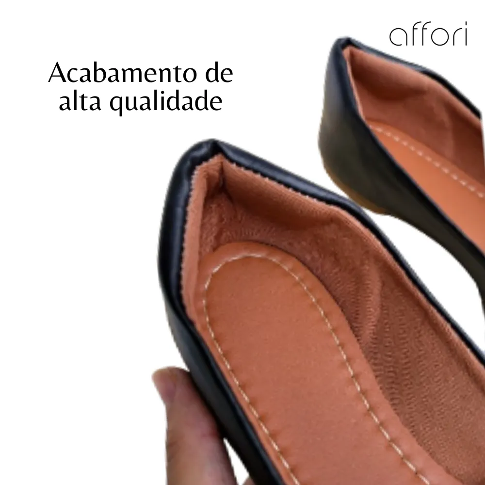 Sapatilha Feminina Bico Fino Mocassim Casual