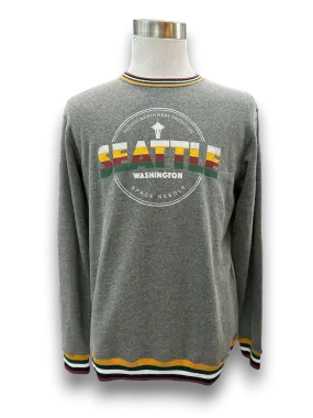 Seattle Stripe Crew Neck Sweatshirt