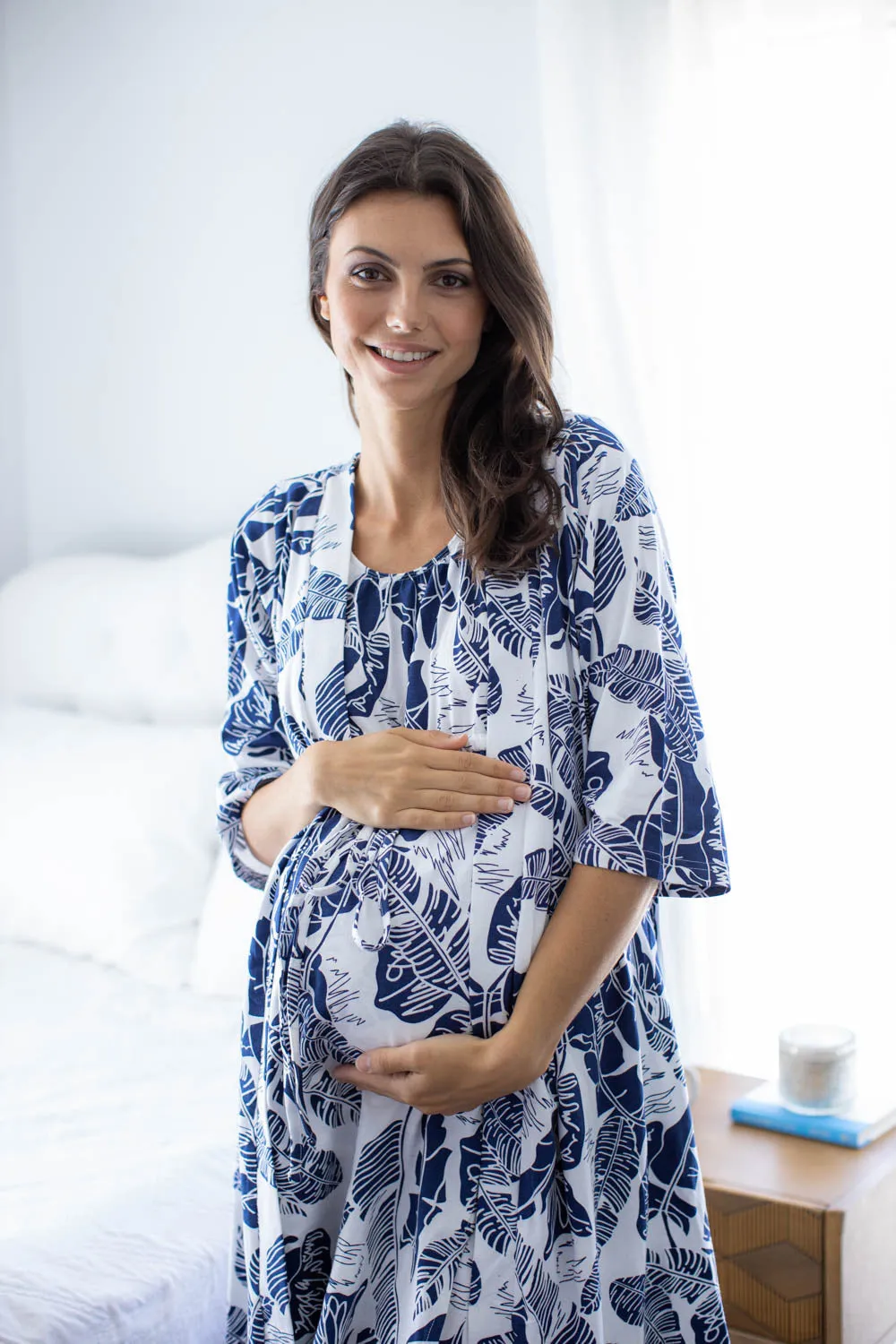 Serra Pregnancy Robe & Labor Gown Set