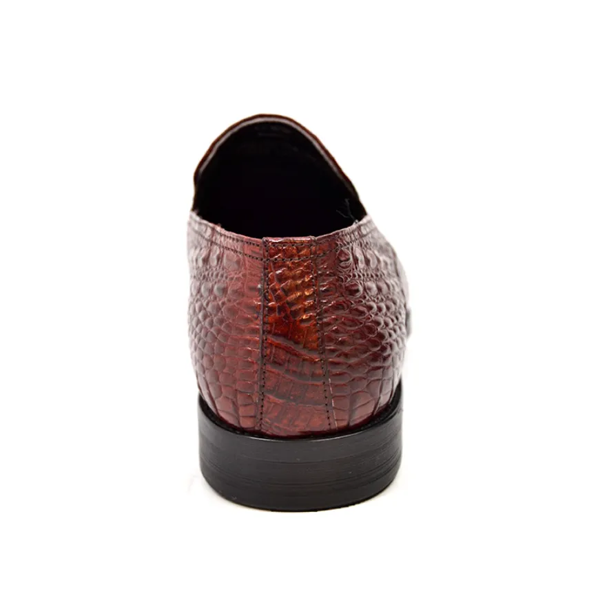 Shiraz Croc Leather Shoes - Timeless Elegance and Long-Lasting Style