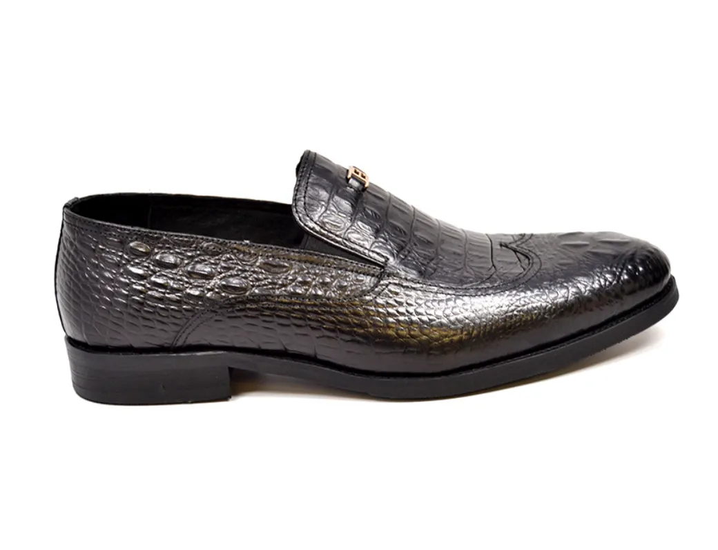 Shiraz Croc Leather Shoes - Timeless Elegance and Long-Lasting Style