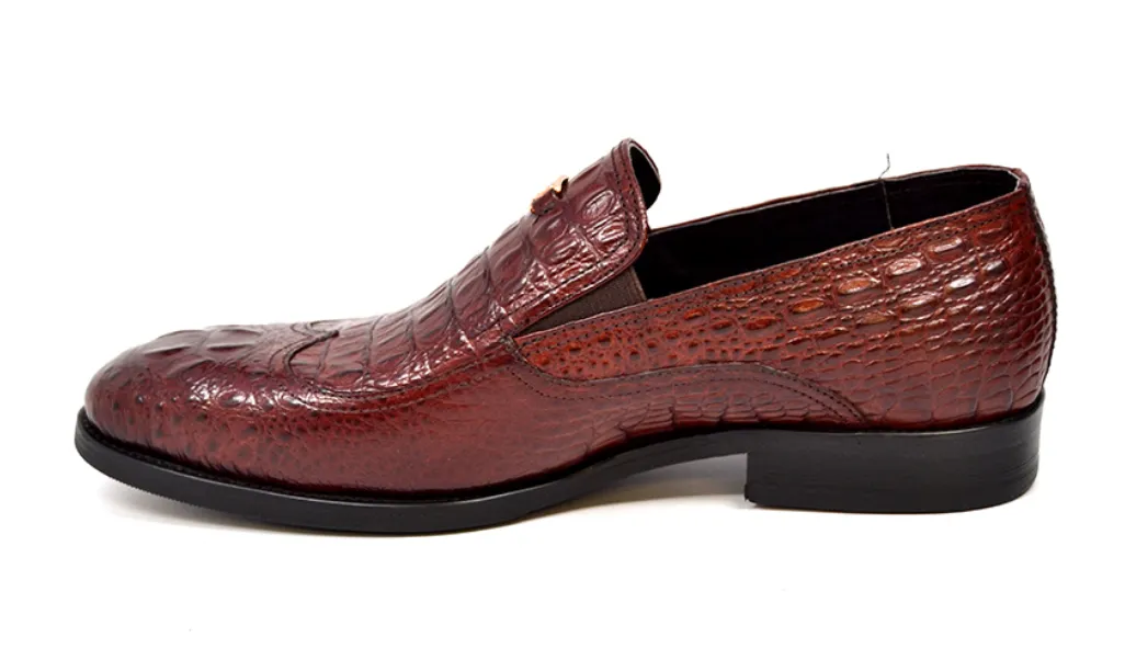 Shiraz Croc Leather Shoes - Timeless Elegance and Long-Lasting Style