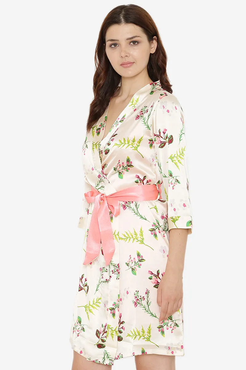 Short Nighty & Robe Nightgown set