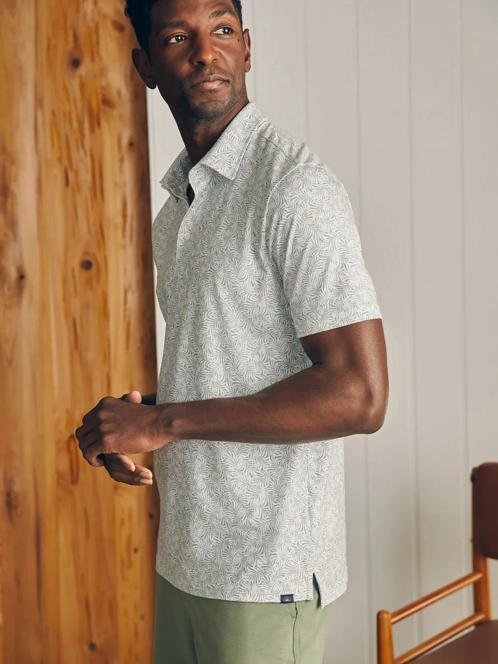 Short Sleeve Movement Pique Polo - Sky Canopy