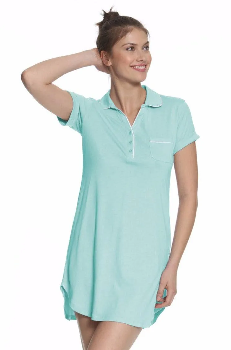 Short Sleeve Pullover Sleepshirt - Clearance Rack