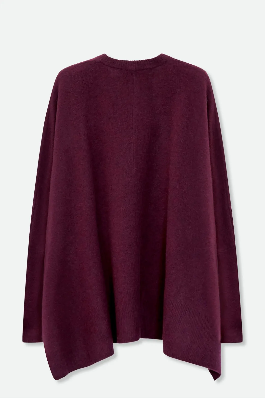 SKYLAR V-NECK OVERSIZED PULLOVER IN LOFTY MERINO CASHMERE