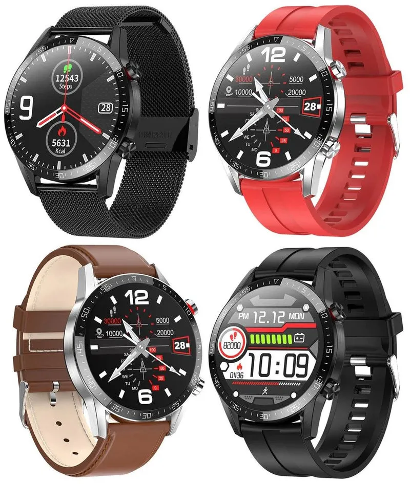 SMAXPLUS EDGE™ Men's Smartwatch: Blood/Heart Monitor, Fitness Tracker, Bluetooth Calling