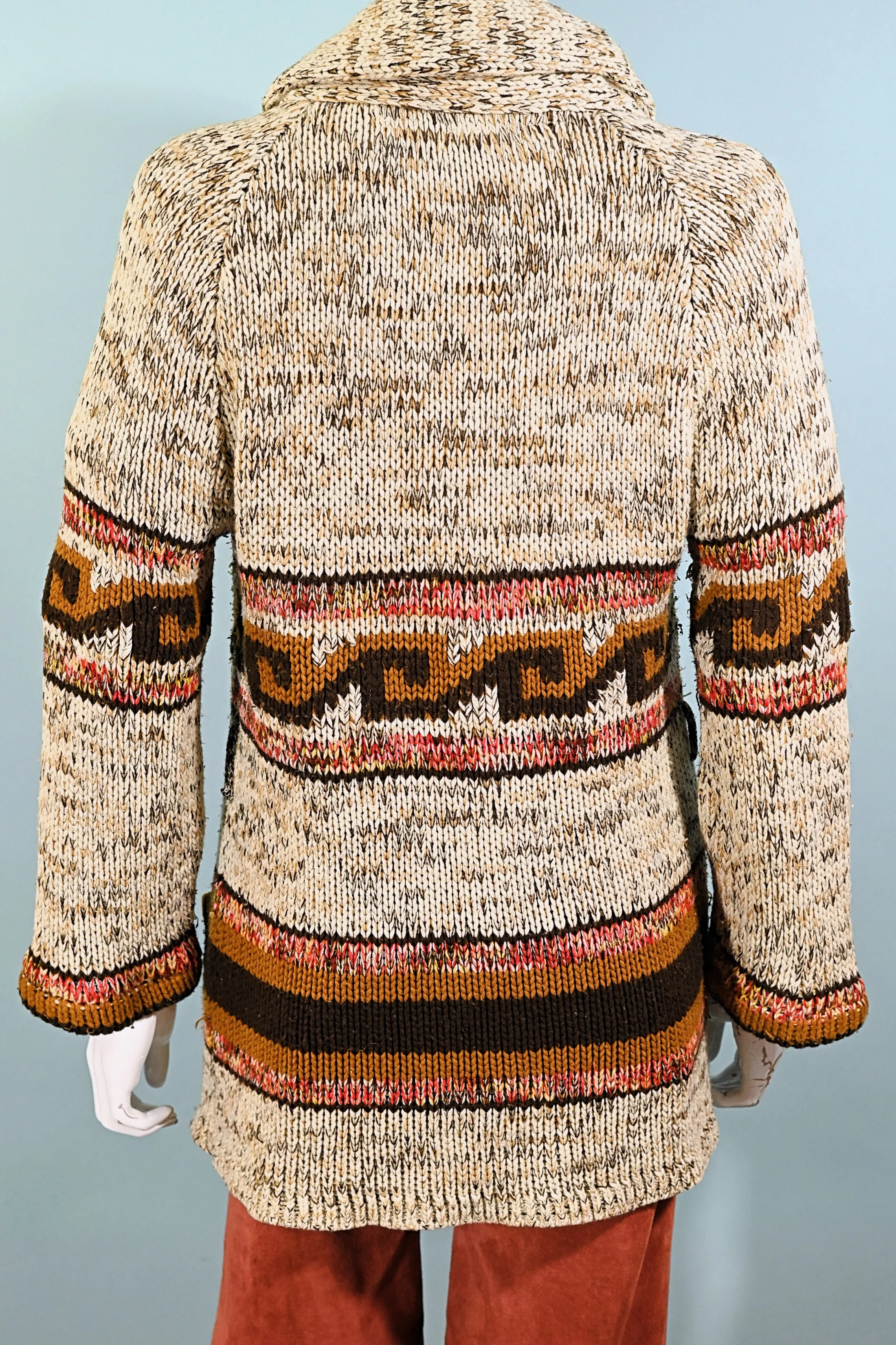 SOLD Vintage 60s/70s Southwestern Wrap Sweater