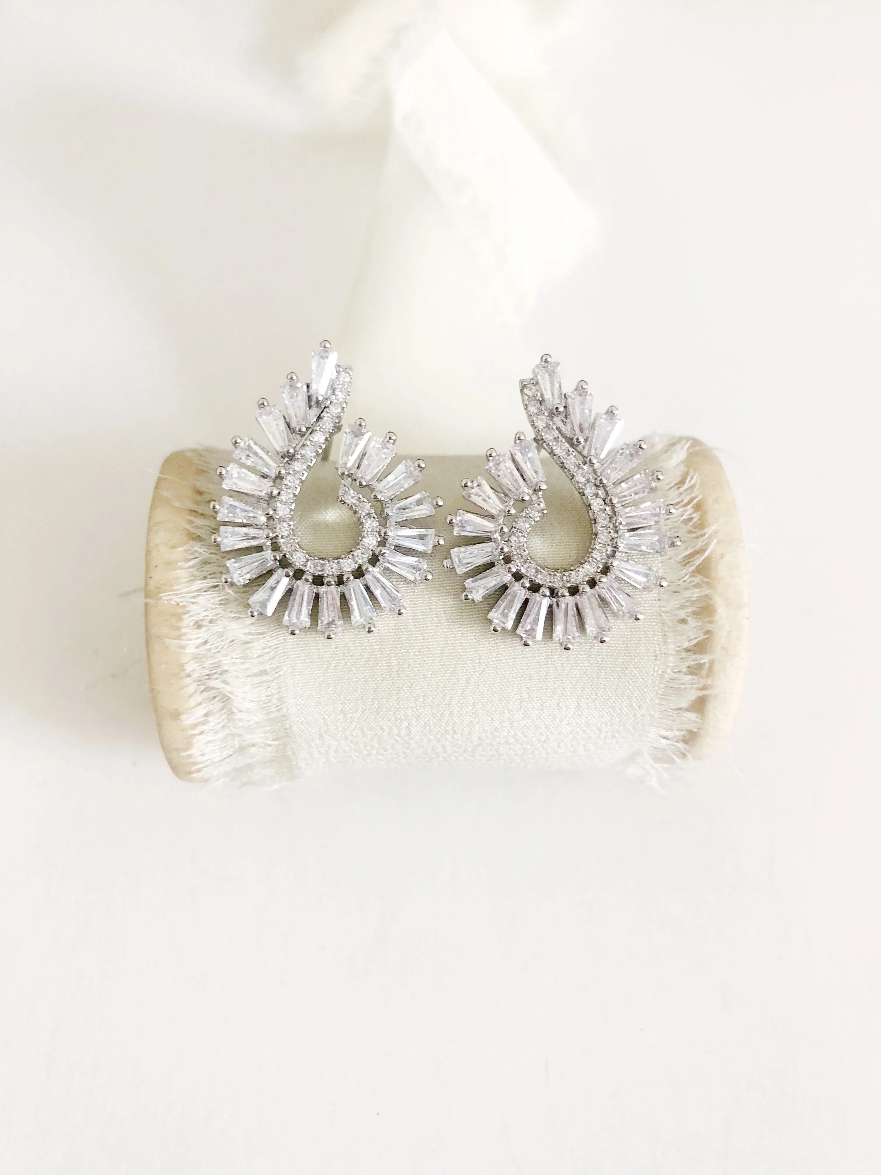 Soleil Diamond Stud Earrings