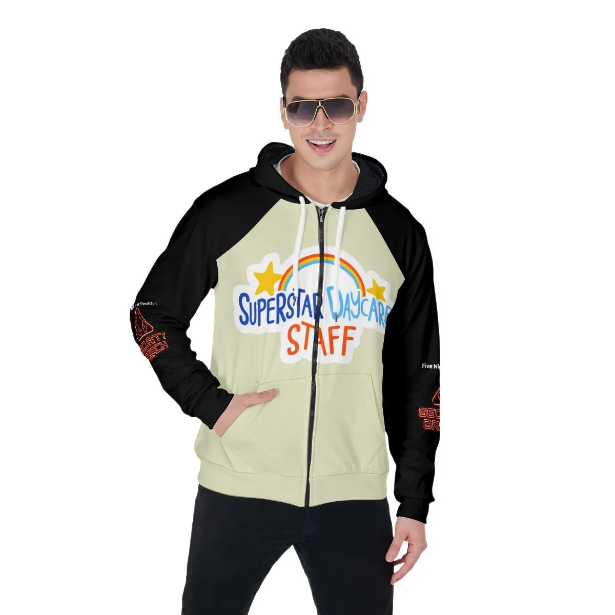 Superstar Daycare Staff FNAF Zip Up Hoodie