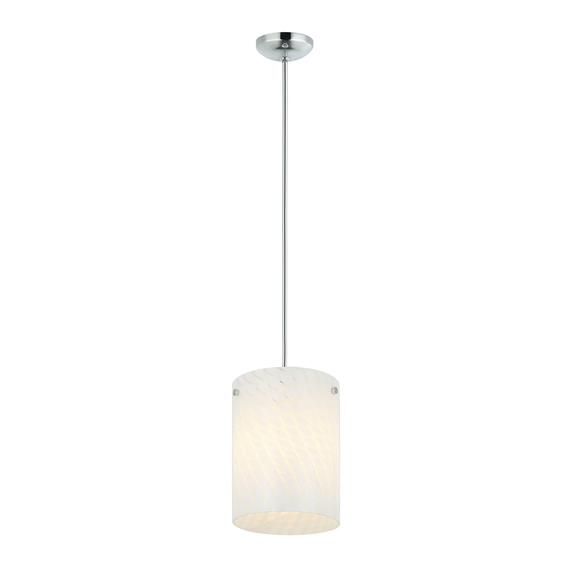 Swirled AC1692 1-Light Pendant Light - Chrome