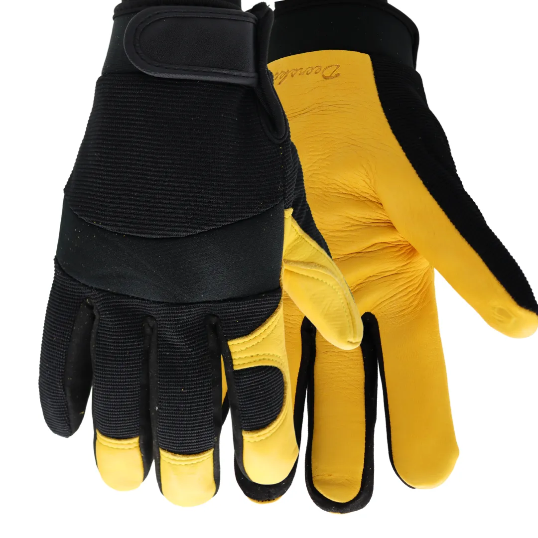 T5521 HEATSAVER DEERSKIN MECHANIC STYLE GLOVES - PAIR