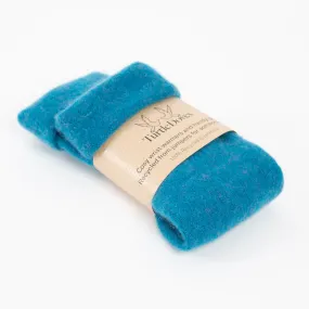 Teal Cashmere Fingerless Gloves