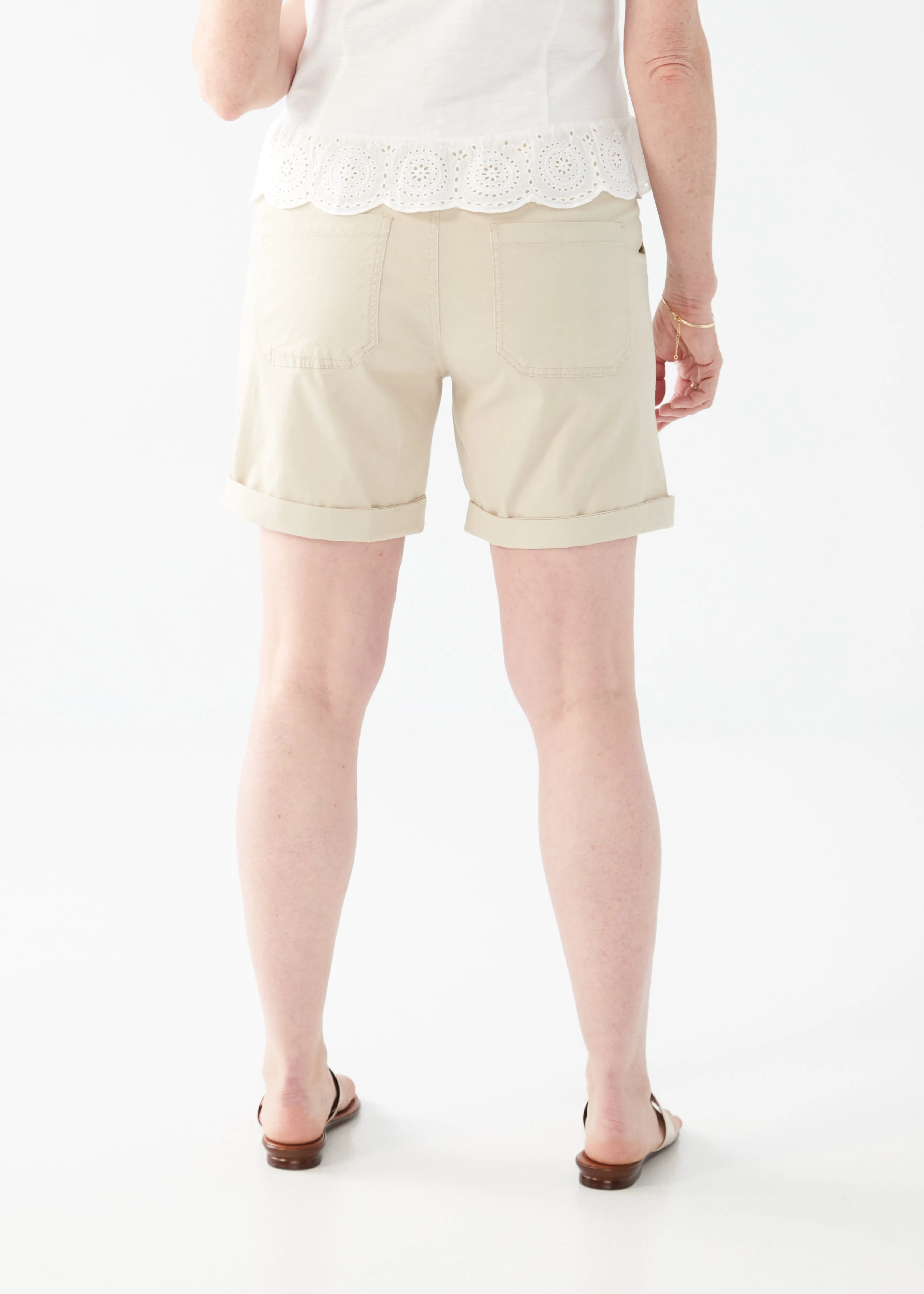 Tencel Pull-On Utility Shorts