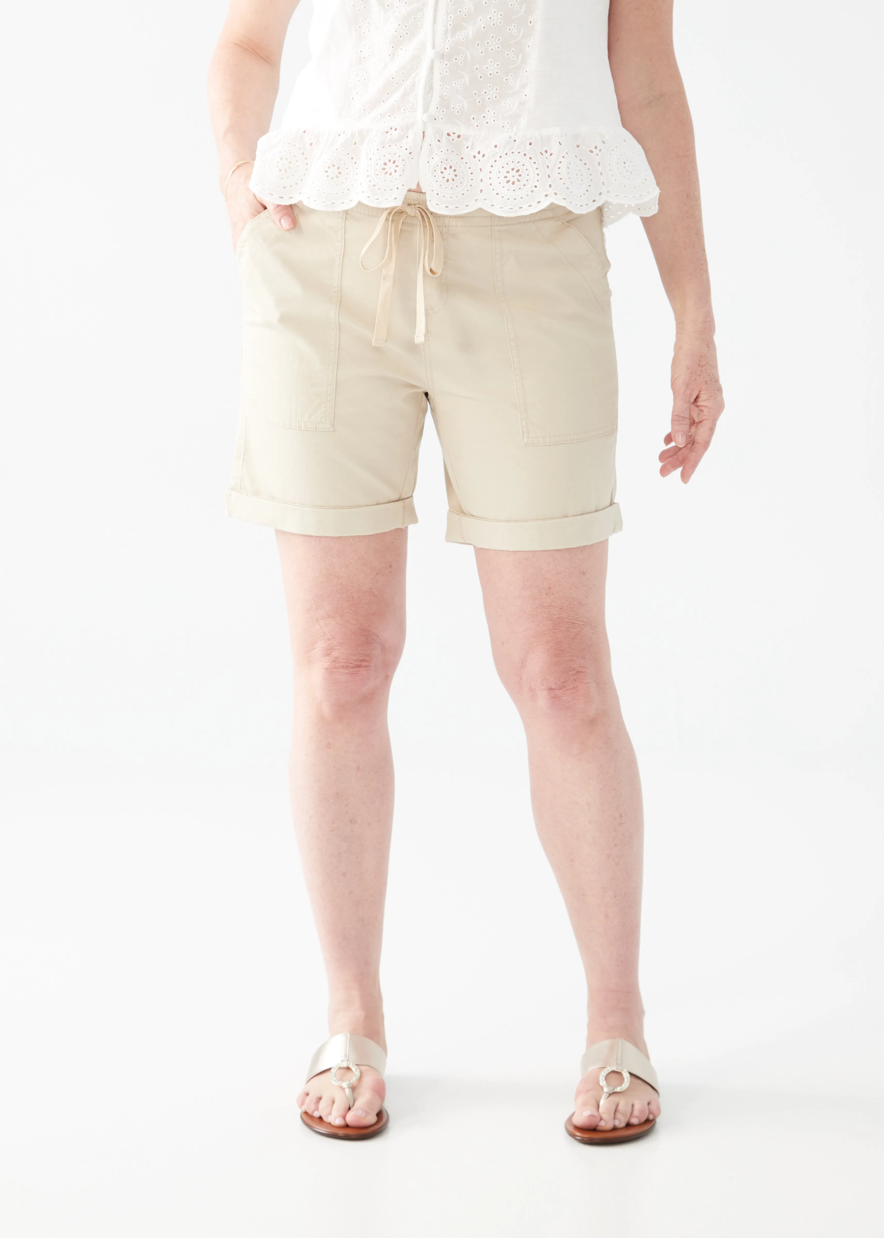 Tencel Pull-On Utility Shorts