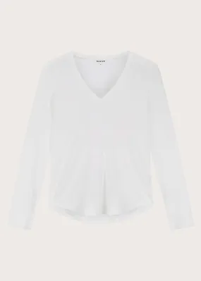 The Charlie V-Neck Long-Sleeve - Off-White