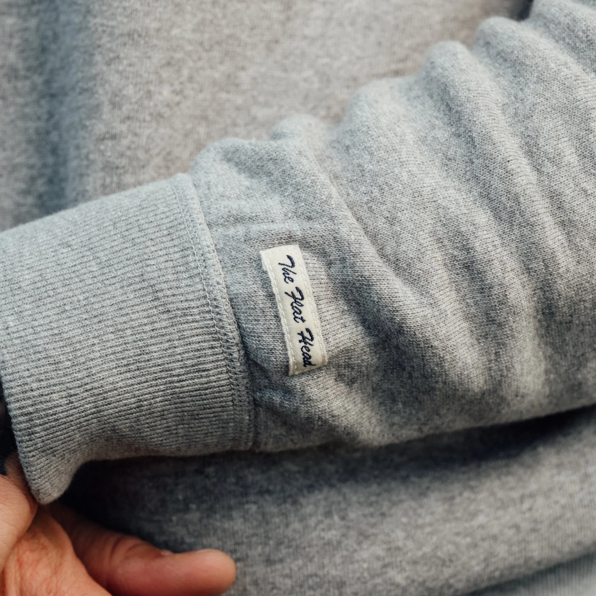 The Flat Head Crew Neck Sweatshirt Brushed Lining Gray