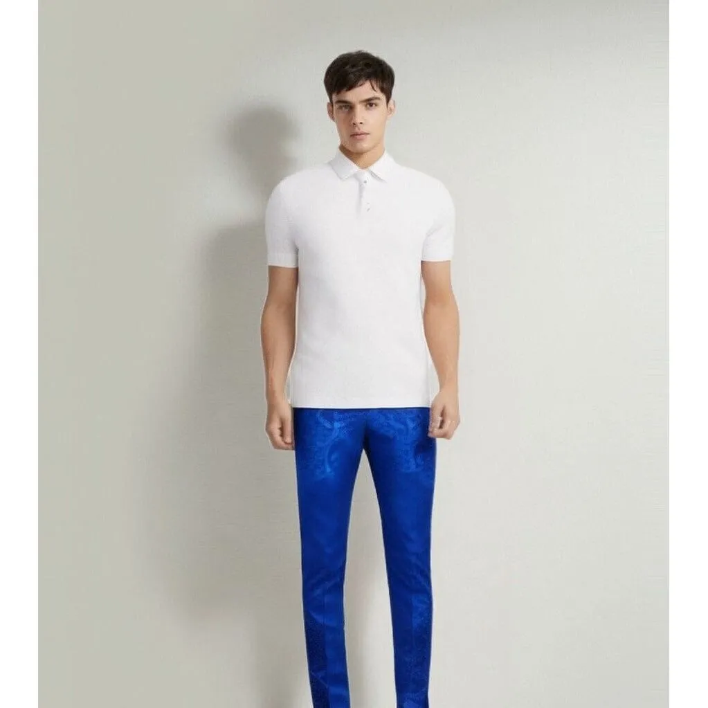 The Harrington Jacquard Slim Fit Dress Suit Pants Trousers - Multiple Colors