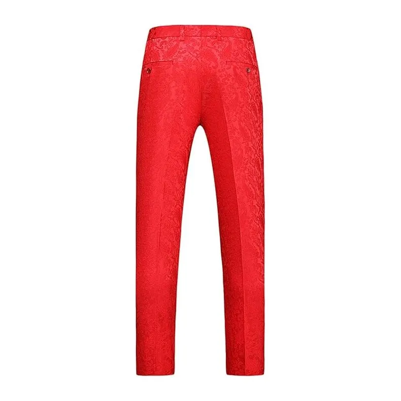 The Harrington Jacquard Slim Fit Dress Suit Pants Trousers - Multiple Colors