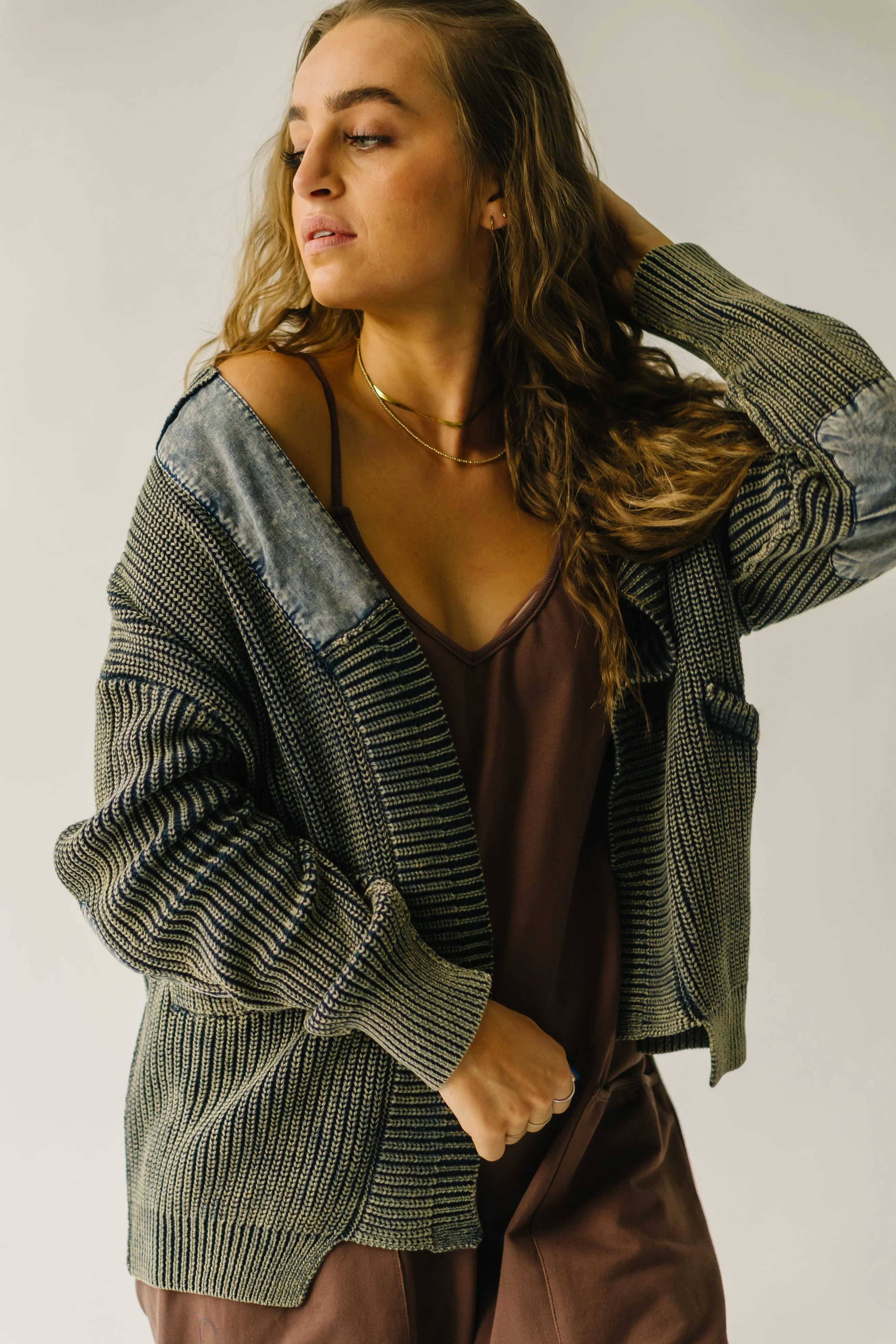 The Tonopah Mineral-Washed Cardigan in Navy