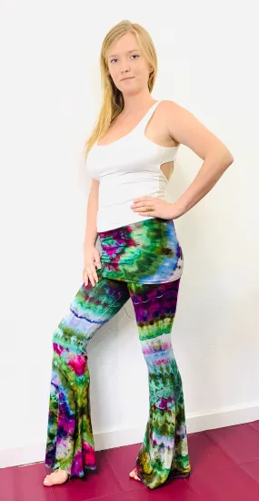 Tie Dye Fold Over Flares