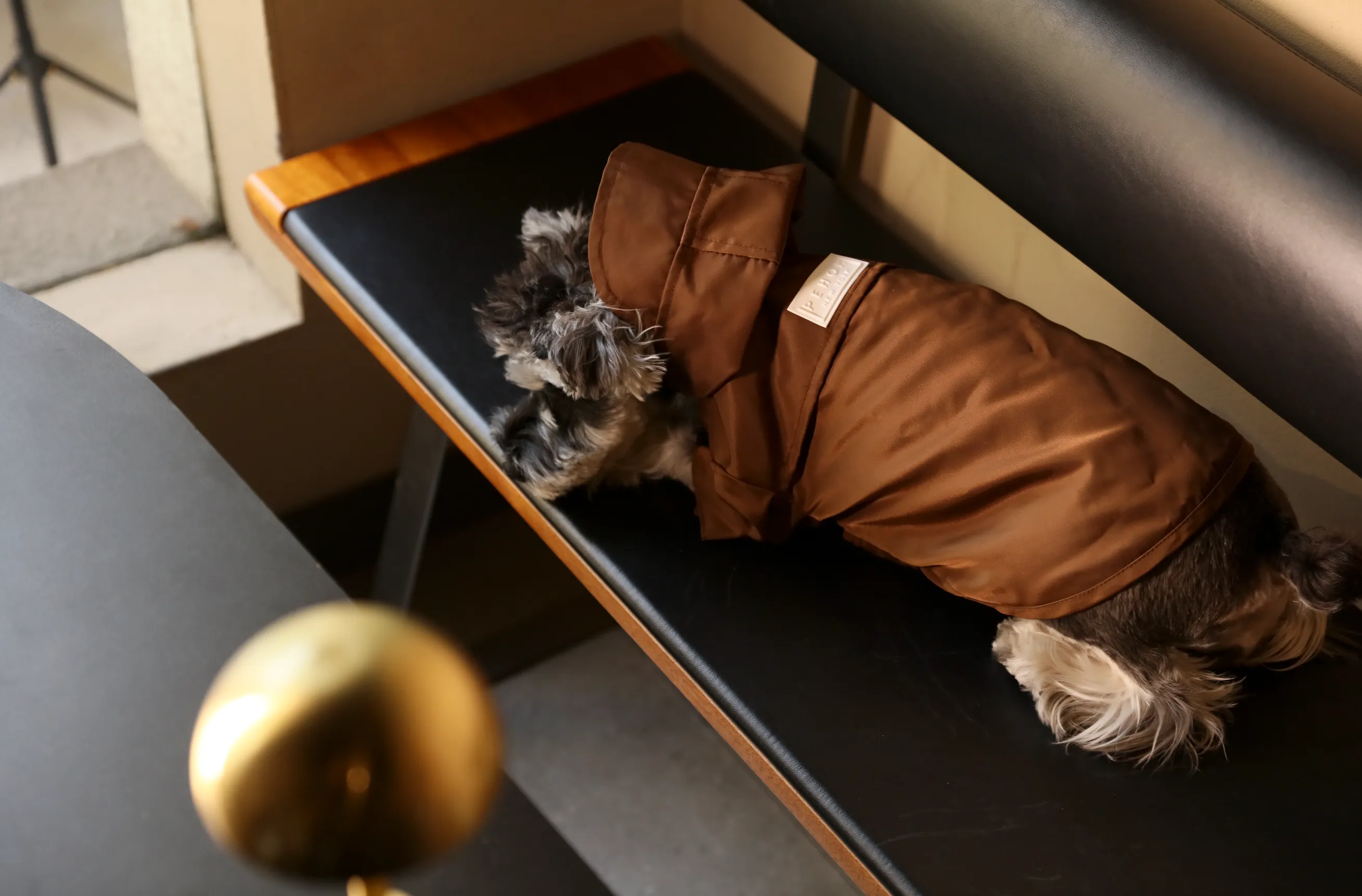 Tribeca adjustable velcro raincoat -  Choco