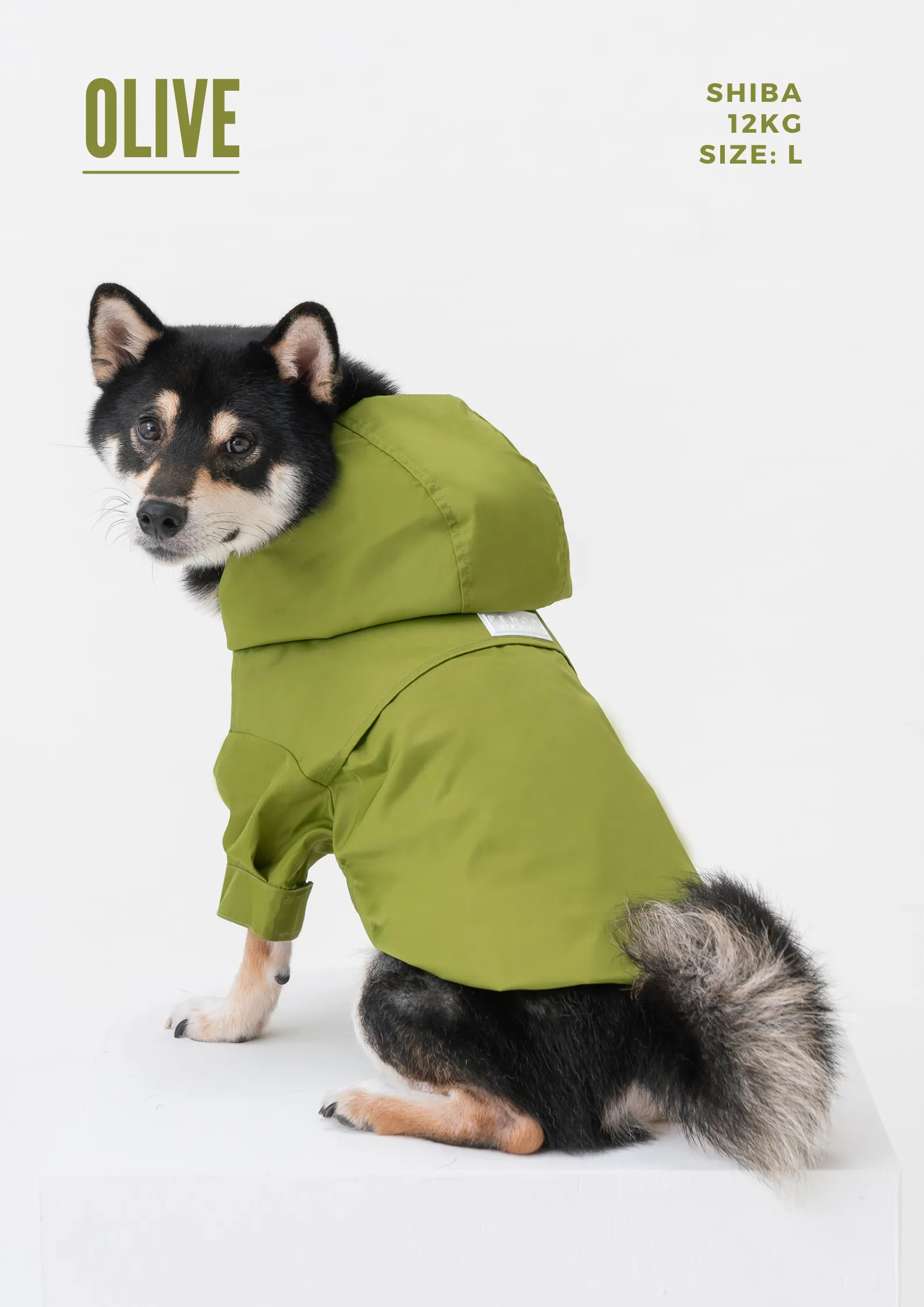 Tribeca adjustable velcro raincoat -  Choco