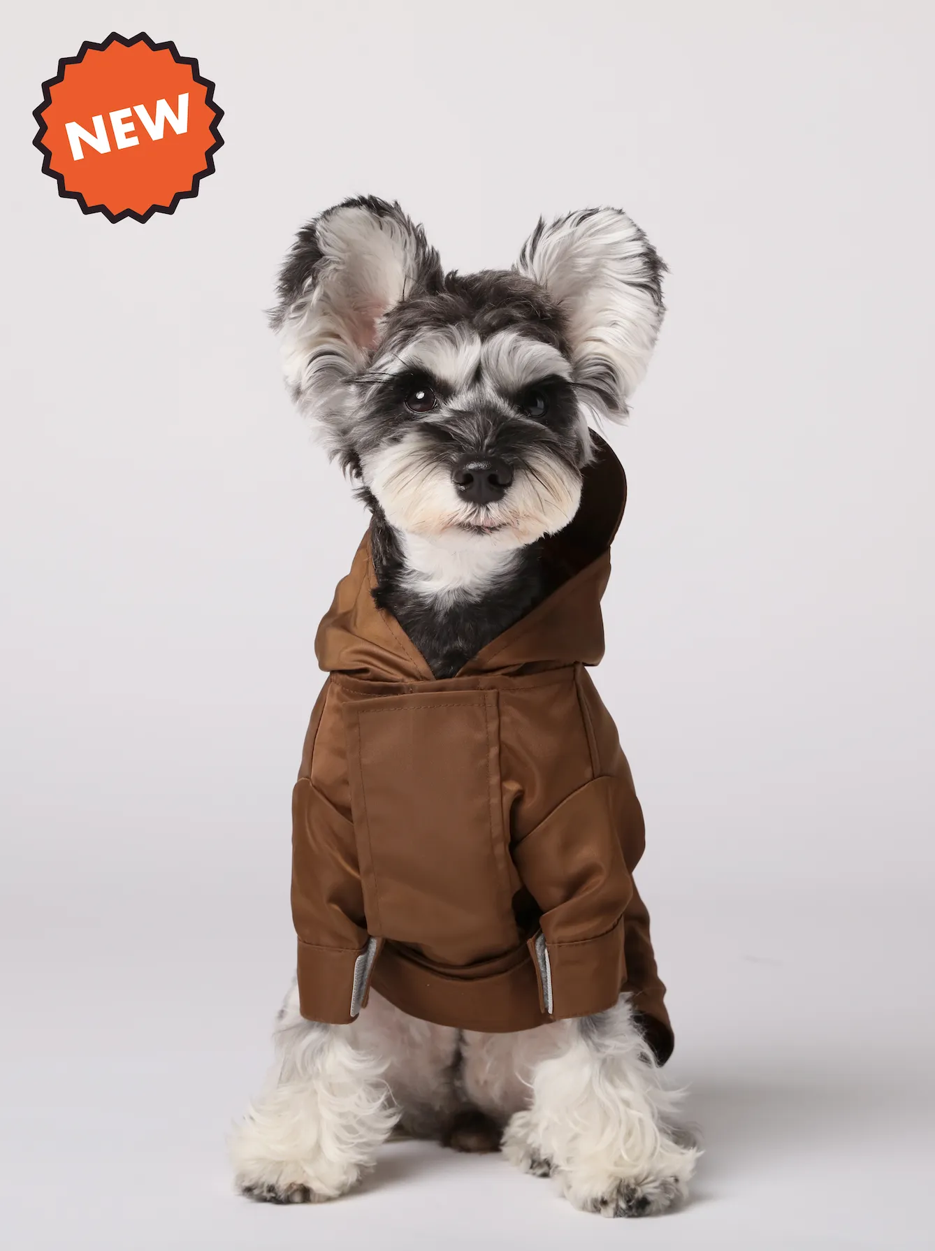 Tribeca adjustable velcro raincoat -  Choco