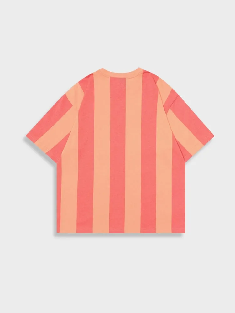 Veggors Striped Vintage Football Tee