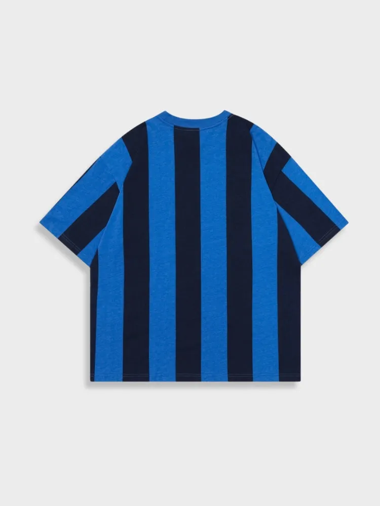 Veggors Striped Vintage Football Tee