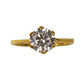 Veora Solitaire Ring (Gold, 8mm)