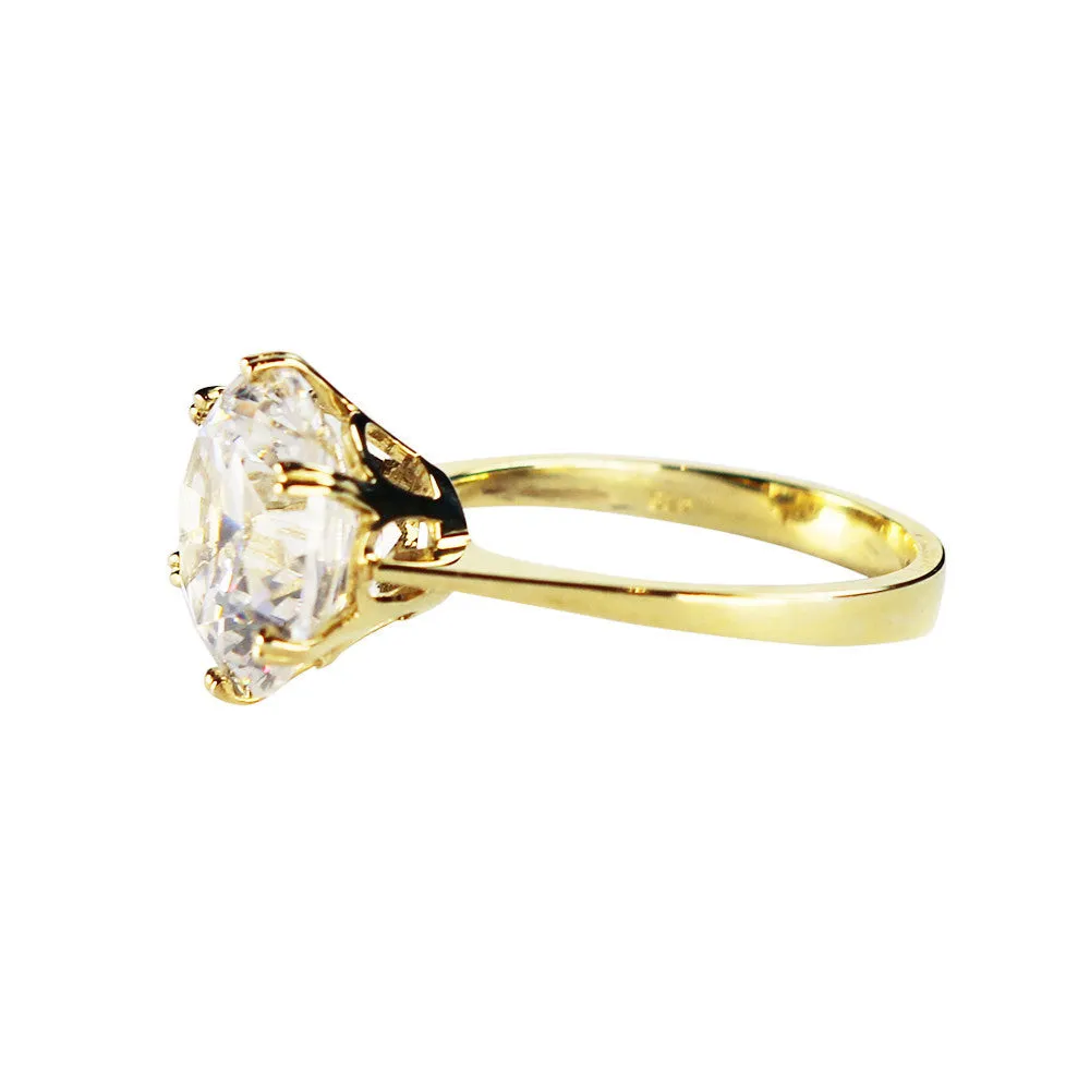 Veora Solitaire Ring (Gold, 8mm)