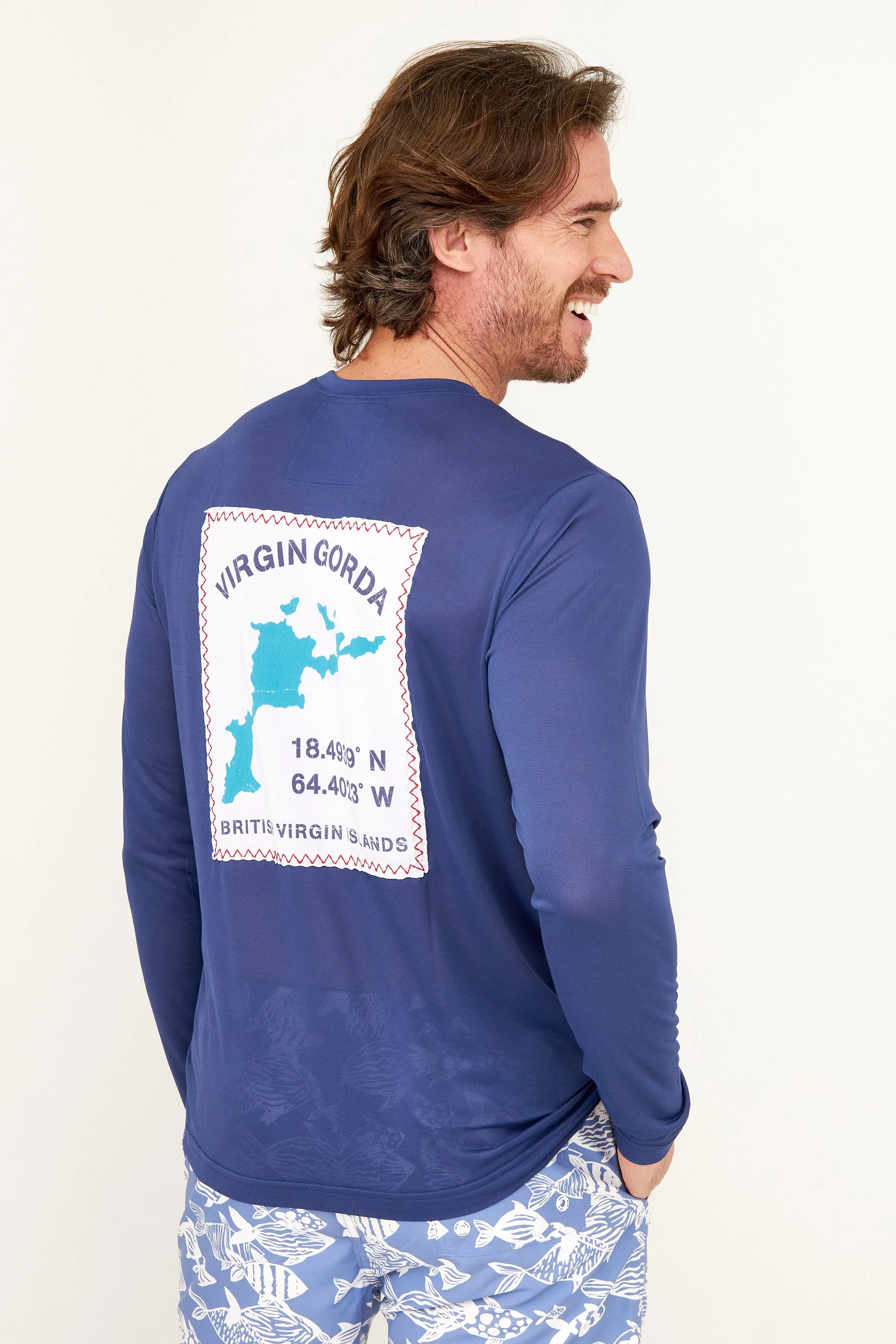 Virgin Gorda GPS UPF50 Shirt - Racing Blue