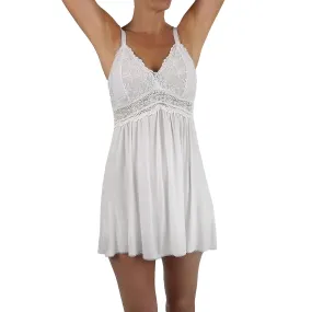 White Knit Chemise Nightgown