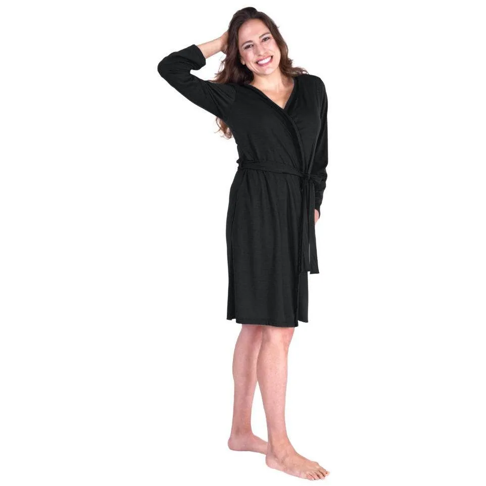 Women's Lace Accent Moisture Wicking Robe