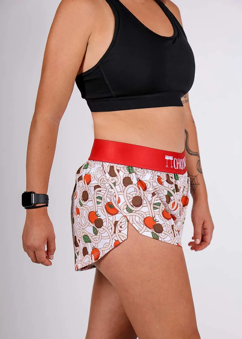 Women's Pasta Night 1.5" Split Shorts