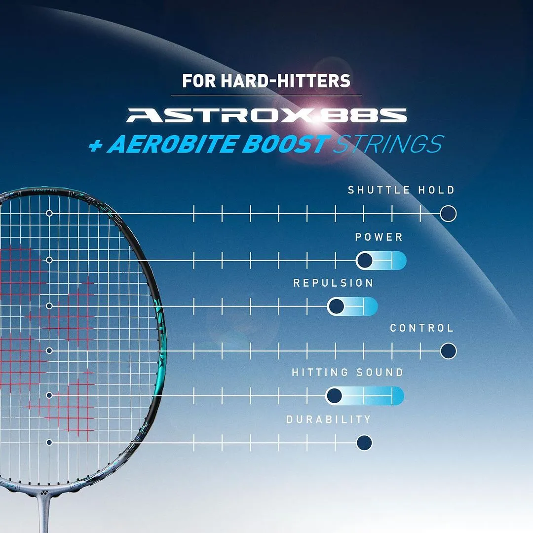 Yonex Astrox 88 S Game (Silver/Black) Pre-Strung 2024