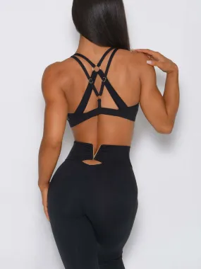 ZASUWA Female Cross Back Cotout  V Shape Metal Tracksuit